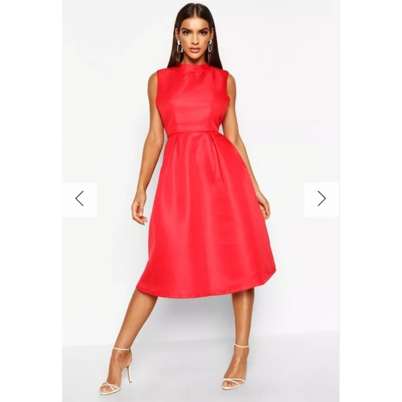 💋 Red Special Occasion Dress - Picture 3 of 4